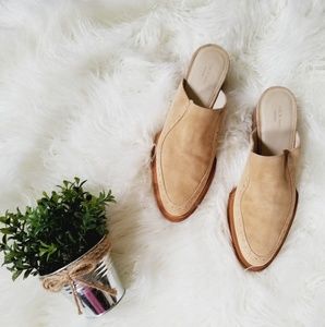 Rag and Rag 'Weiss' Studded Mules